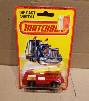 Matchbox No.22 Blaze Buster, Lesney England- Carded - Image 1 of 4