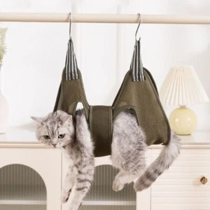 Cat Grooming Hammock Harness Small Dogs Hammock Restraint Bag Dog Grooming Sling - Picture 1 of 12