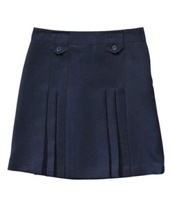MSRP $24 French Toast Navy Double-Front Pleat Tab Skirt - Girls Size 6X NWOT - Picture 1 of 1