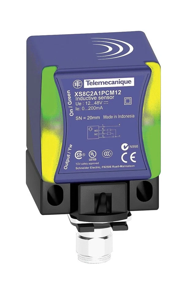 XS8C2A1PCM12 Universal Series Inductive Proximity Sensor, Multi-Function, Pla... - Image 1 of 1