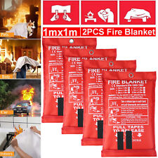 1 to 4x Fire Blanket Fiberglass Emergency Home Office Retardant Prepared 39"x39"