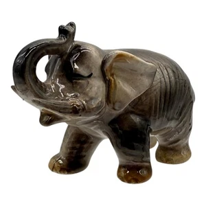 Estatuilla Elefante Cerámica Animal Estatua Decoración Hogar Acento Estilo Vintage - Imagen 1 de 8