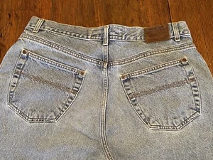 ~VINTAGE STRUCTURE BLUE JEANS TAPERED LEG 5 POCKET 36x 30 #84964 CLASSIC - Picture 1 of 12