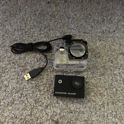 Sharper Image HD 720p Action Cam SVC898BK New Camera Portable Waterproof READ - Image 1 of 3