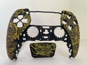 Golden Dragon Ps5 Controller Front Shell Faceplate BDM-020 & BDM-030 - Picture 1 of 3
