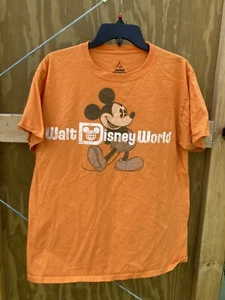 Camiseta Walt Disney World Mickey Mouse Naranja Talla Mediana - Imagen 1 de 3