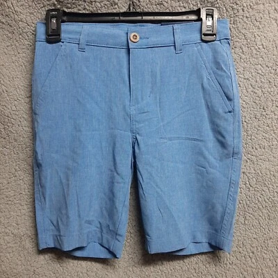 Pantalones Cortos Izod Talla 10 Niños Frente Plano Elastizados Nuevos Azul Provenza  Foto 1 de 4