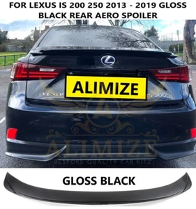 ALERÓN TRASERO PARA LEXUS IS F 2013+ 250 300 E3 ALA LABIAL NEGRO BRILLO AERODINÁMICO ESTILO TRD - Imagen 1 de 11