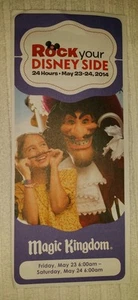 Magic Kingdom Rock Your Disney Side 24 Stunden 2014 Parkkarte - Bild 1 von 3