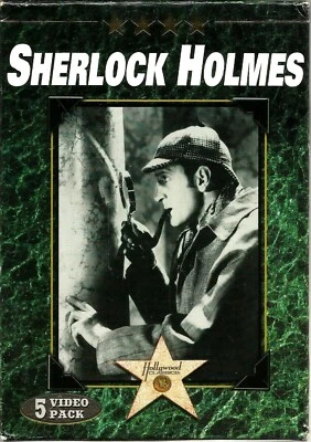 Sherlock Holmes - 5 Video Pack VHS 1998 Basil Rathbone Nigel Bruce Mystery B&W - Image 1 of 3