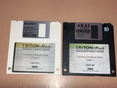 2DISK Korg TRITON-RACK Program Data FD Floppy Disks – Sound Library Japan - Image 1 of 4