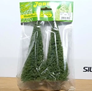  Zwei 1/0/ HO/ OO große Tannenbäume 20 cm hoch aus Jordanien Teil 81F - Bild 1 von 4