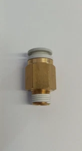 SMC KQ2H08-01AS 8mmx1/8"NPT push-to-connect male connector **10-pack** - Picture 1 of 3