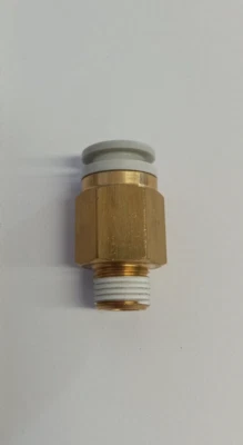 SMC KQ2H08-01AS 8mmx1/8"NPT push-to-connect male connector **10-pack** - Image 1 of 3