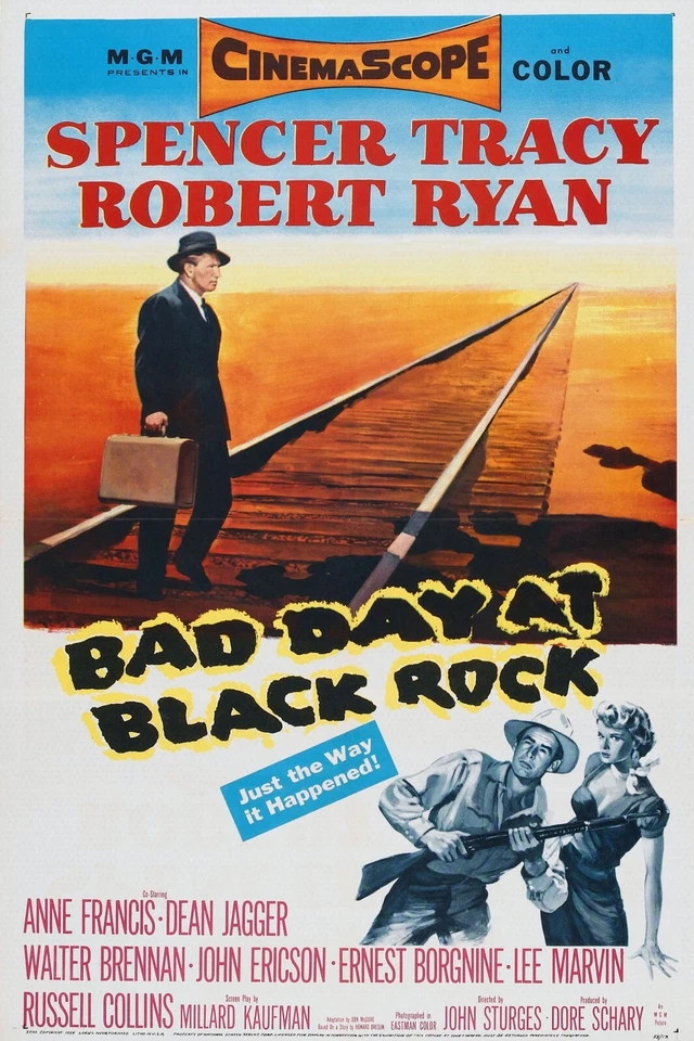BAD DAY AT BLACK ROCK (1955) Spencer Tracy,Lee Marvin- Public Domain DVD NO CASE - Image 1 of 1