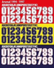 Arsenal Barclays Premier League Name&Number Set 1994/1997 Home/Away Football