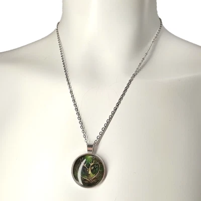 Collar colgante ciervo enchapado en latón cadena de 19,5" joyería de moda Foto 1 de 4