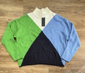 Tommy Hilfiger Color Block Pullover Damen Größe XL Neu mit Etikett - Bild 1 von 9