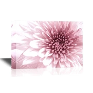 Wall26 - Floral Canvas Wall Art - Pink Chrysanthemum Flowers - 24x36 inches - Picture 1 of 4