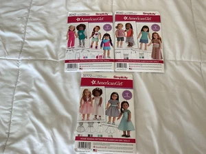 Simplicity lot of 3 American Girl 18" Doll Clothes 8040 8042 S0172 UNCUT FF - Picture 1 of 4