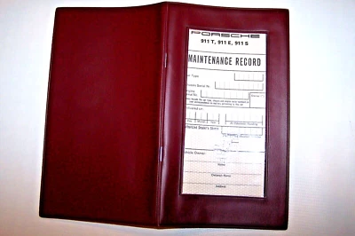 Calendario de mantenimiento Porsche 911s 911e 911t nuevo original 1969 1968 1967 1965 Foto 1 de 4