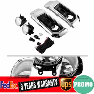 Front Bumper Fog Lights w/Bezels for Toyota 4Runner Limited 2014-2020 Assembly - Picture 1 of 17