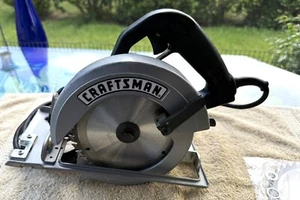 VINTAGE CRAFTSMAN 5-1/2 INCH TRIM SAW MODEL 135.27540 WITH EXTRA BLADE - Picture 1 of 6