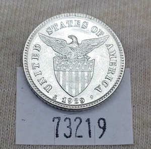 WPCoins ~ 1929 M/M Philippine 20 Centavos KM#170 Brilliant UNC - Picture 1 of 3