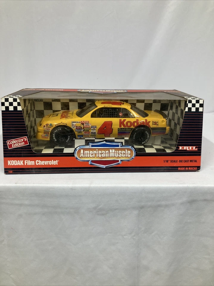 Ernie Irvin #4 1992 American Muscle ERTL Kodak Film 1/18 NASCAR Diecast Car 7450