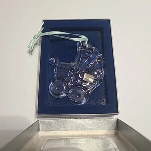 Mikasa Joyous Collection Crystal Baby Carriage Christmas Ornament  SN092/587 - Picture 1 of 5