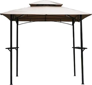 Vented Outdoor BBQ steel frame Grill Gazebo Canopy tent Backyard Patio led light - Picture 1 of 6