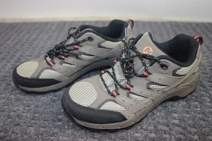 Merrell Shoes Womens Size 6.5 Moab 2 Low Lace Beige Brown Hiking Waterproof Camp - Picture 1 of 11