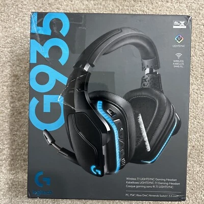 Logitech G935 Wireless 7.1 Surround Gaming headset For PC,PS5/4,Xbox-Black - Image 1 of 4