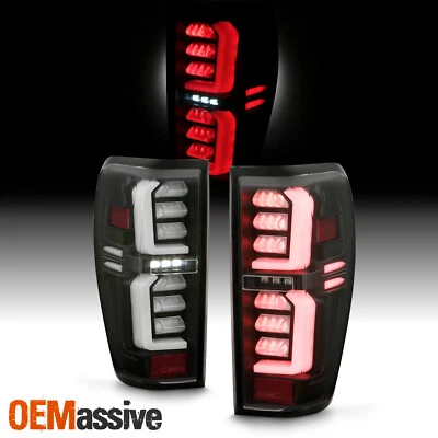 For 2019-2024 GMC Siera 1500 2500HD 3500HD [Non-LED] Tube LED Black Tail Lights - Bild 1 von 4