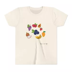 Fruit Kids T-Shirt, fun tshirt for kids, Children's Graphic Tee, Kid's Summer - Picture 1 of 17