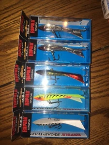 RAPALA SNAP RAP 08's--5 DIFFERENT COLORED FISHING LURES - Picture 1 of 1