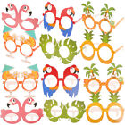 12 śmiesznych hawajskich okularów przeciwsłonecznych z flamingami i owocami na imprezę Luau i przebranie