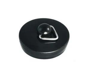 2 X Black Sink Plug Nylon 35mm Ideal For Caravans And Motorhomes | Onestopdiy Ne - Picture 1 of 1