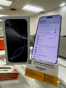Apple iPhone 16 Pro Max - Unlocked - Black Titanium - 256GB - Physical SIM - Picture 1 of 3