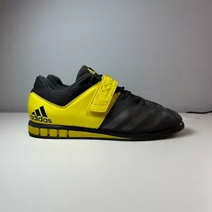 Adidas Powerlift 3 Mens Size 14.5 Black Yellow Weight Lifting Sneakers - Picture 1 of 7