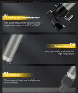 6pcs Ignition Coils & Iridium Spark Plugs for Chevrolet Cadillac GMC Buick 3.6L - Picture 1 of 9