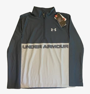 Boys NWT Under Armour 1/4 Zip Pullover Long Sleeve Shirt Heat Gear YLG 14 - 16 - Picture 1 of 9