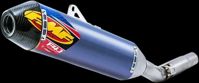 FMF 4.1 RCT Slip On Muffler Exhaust An Tit CF End Cap For Yamaha YZ250F 14-18 - Image 1 of 4