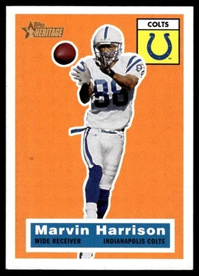 2001 Topps Heritage Marvin Harrison Indianapolis Colts #64 - Image 1 of 2
