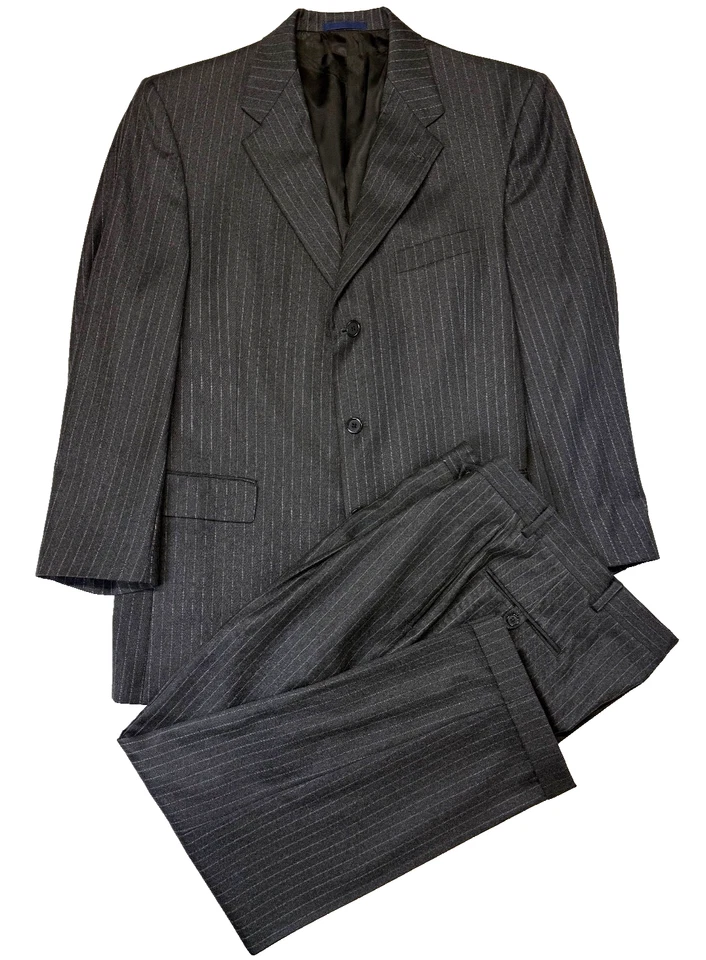 Traje De Colección Loro Piana Cremieux 2 Piezas, 42R, 35x30, Gris Oscuro Rayas, Super 130 Foto 1 de 4