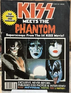 RARE!! 1978 “Kiss Meets The Phantom” Official Kiss Magazine 1st Print Newsstand - Picture 1 of 10