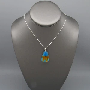 Ciondolo in argento sterling e vetro artistico - Foto 1 di 6