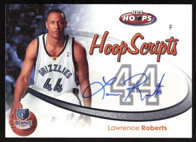 2005-06 Hoops HoopScripts Auto Lawrence Roberts #HS-LR Grizzlies - Image 1 of 2