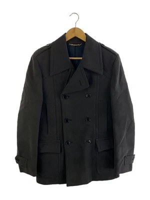 Мужское пальто DOLCE&GABBANA DOLCE GABBANA 46 хлопок однотонное GRY - Изображение 1 из 4