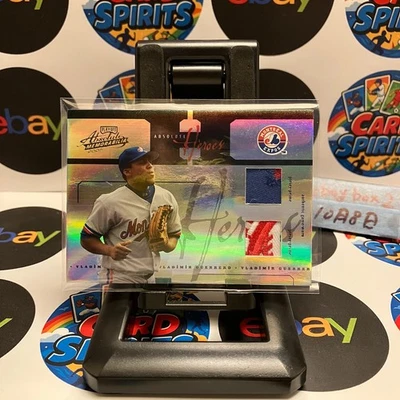 Tarjeta Donruss Playoff Vladimir Guerrero 2005 25/07 parche doble Absolute Heroes Foto 1 de 2